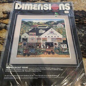 Dimensions Crewel Kit 1320 Peppercricket Farms Charles Wysocki Vintage 1986